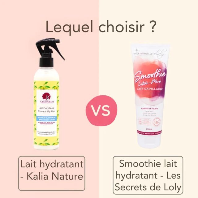 Quel lait capillaire hydratant choisir ?

Lait capillaire hydratant de Kalia Nature VS Smoothie lait hydratant de Les Secrets de Loly

🔸️Choisir un lait hydratant n'est pas forcément chose facile, voici un comparatif de deux laits capillaires 🙂 :

🫒Protect my hair de Kalia Nature : c'est un lait fluide en spray, très pratique pour les chevelures volumineuses, les locks, les vanilles, les tresses ou les nattes. Les gouttelettes peuvent pénétrer dans la coiffure pour une meilleure hydratation. Ce lait hydrate et nourrit en même temps, il est formulé à base d'huile d'olive, d'huile de pépins de raisin, d'aloe vera et de glycérine. Il convient à tous les types de boucles. ⚠️ la marque a arrêté ce lait, il ne reviendra pas.

🍍Smoothie lait hydratant litchi/mûre de Les Secrers de Loly : ce lait a une texture plus épaisse, il convient plutôt aux cheveux frisés et crépus. Il hydrate et nourrit en même temps la chevelure. Enrichi en beurre de mangue, d'aloe vera, d'huile de jojoba les cheveux sont renforcés, nourris, hydratés et la casse est limitée. Ce lait est agréablement parfumé.

Lequel sera plus adaptée à vos boucles ?
🛒Ils sont disponibles dans l'e-shop 👉 www.curls-essentielle.com 
---------------------------------------------
#cheveuxsecs #cheveuxnaturels #laitcapillaire #laithydratant #soincapillairenaturel #kalianature #lessecretsdeloly #cheveuxafro #cheveuxbouclés #cheveuxcrépus #cheveuxfrises #tressescollées #nattescollées #coiffureprotectrice